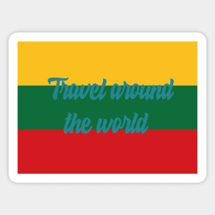 Travel Around the World - Lithuania Sticker